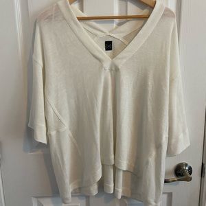 Gentle fawn deep neck loose top